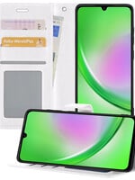 LUQ LUQ Samsung Galaxy A34 Hoesje Bookcase - Wit