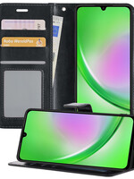 LUQ LUQ Samsung Galaxy A34 Hoesje Bookcase - Zwart