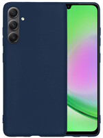 LUQ LUQ Samsung Galaxy A34 Hoesje Siliconen - Donkerblauw