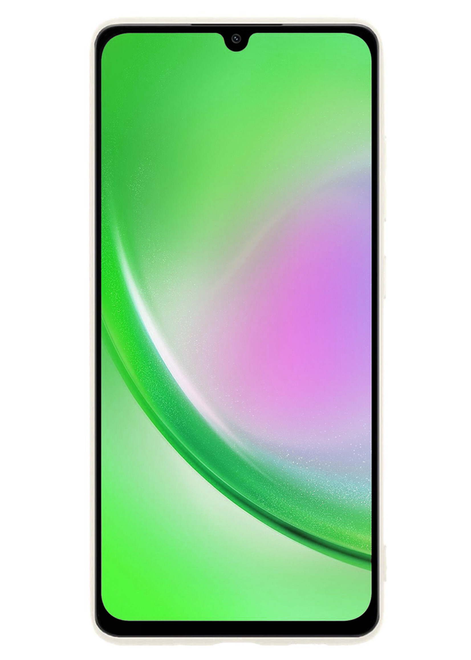 LUQ Hoesje Geschikt voor Samsung A34 Hoesje Siliconen Case - Hoes Geschikt voor Samsung Galaxy A34 Hoes Siliconen - Wit