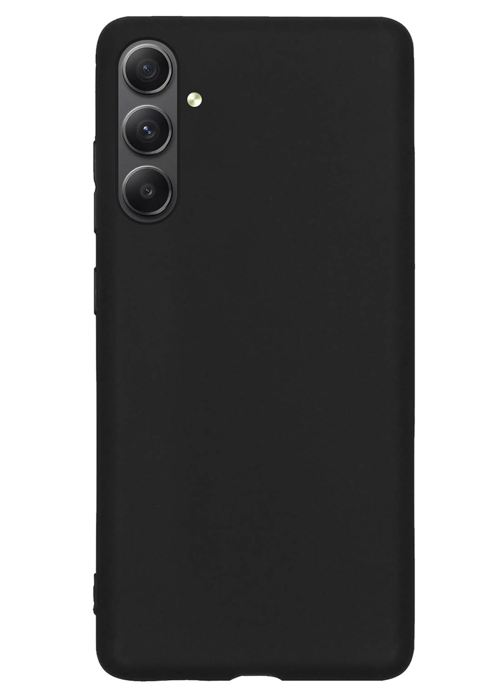 LUQ Hoesje Geschikt voor Samsung A34 Hoesje Siliconen Case - Hoes Geschikt voor Samsung Galaxy A34 Hoes Siliconen - Zwart