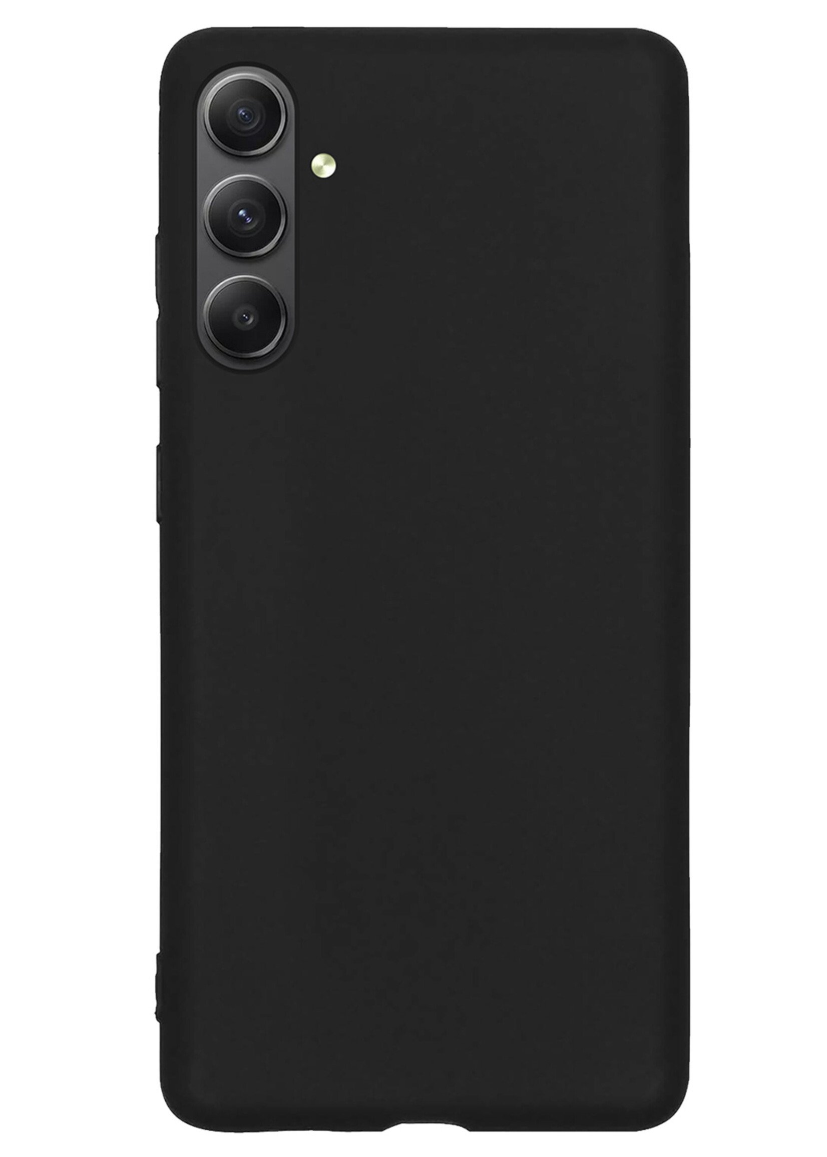 LUQ Hoesje Geschikt voor Samsung A34 Hoesje Siliconen Case - Hoes Geschikt voor Samsung Galaxy A34 Hoes Siliconen - Zwart - 2 Stuks