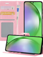 LUQ LUQ Samsung Galaxy A54 Hoesje Bookcase - Lichtroze