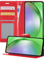 LUQ LUQ Samsung Galaxy A54 Hoesje Bookcase - Rood