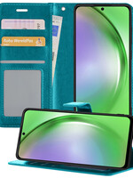 LUQ LUQ Samsung Galaxy A54 Hoesje Bookcase - Turquoise