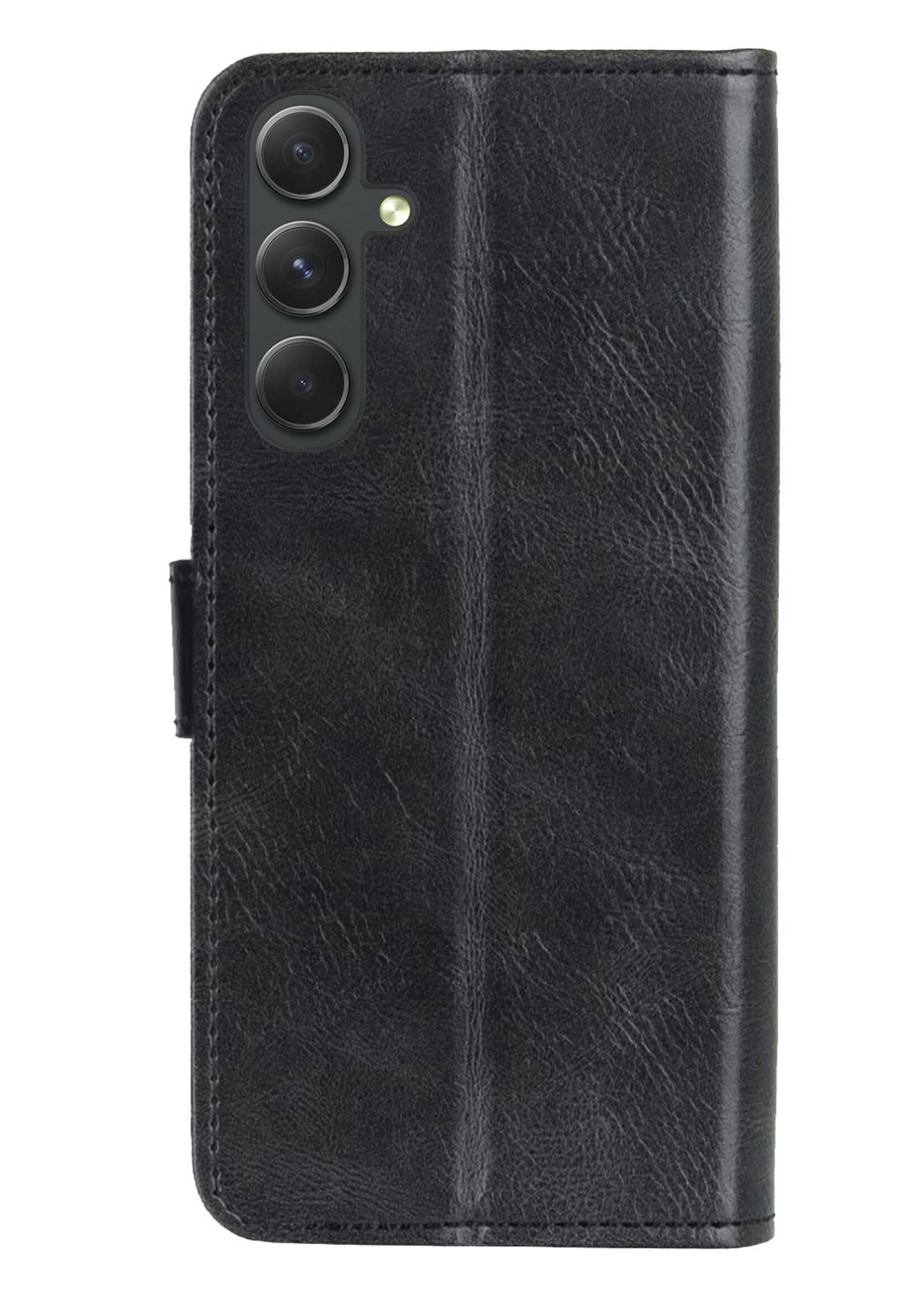 LUQ Hoesje Geschikt voor Samsung A54 Hoesje Book Case Hoes Wallet Cover - Hoes Geschikt voor Samsung Galaxy A54 Hoesje Bookcase Hoes - Zwart