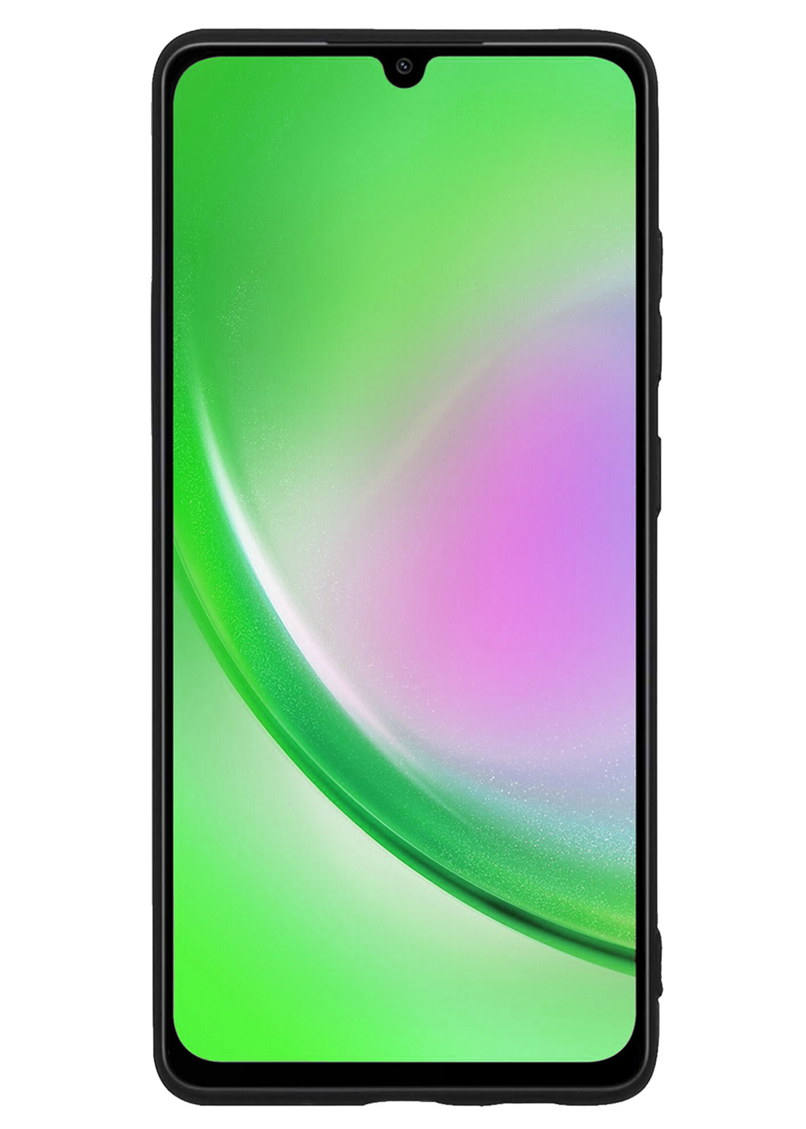 LUQ Hoesje Geschikt voor Samsung A34 Hoesje Siliconen Case Met Screenprotector - Hoes Geschikt voor Samsung Galaxy A34 Hoes Siliconen - Zwart