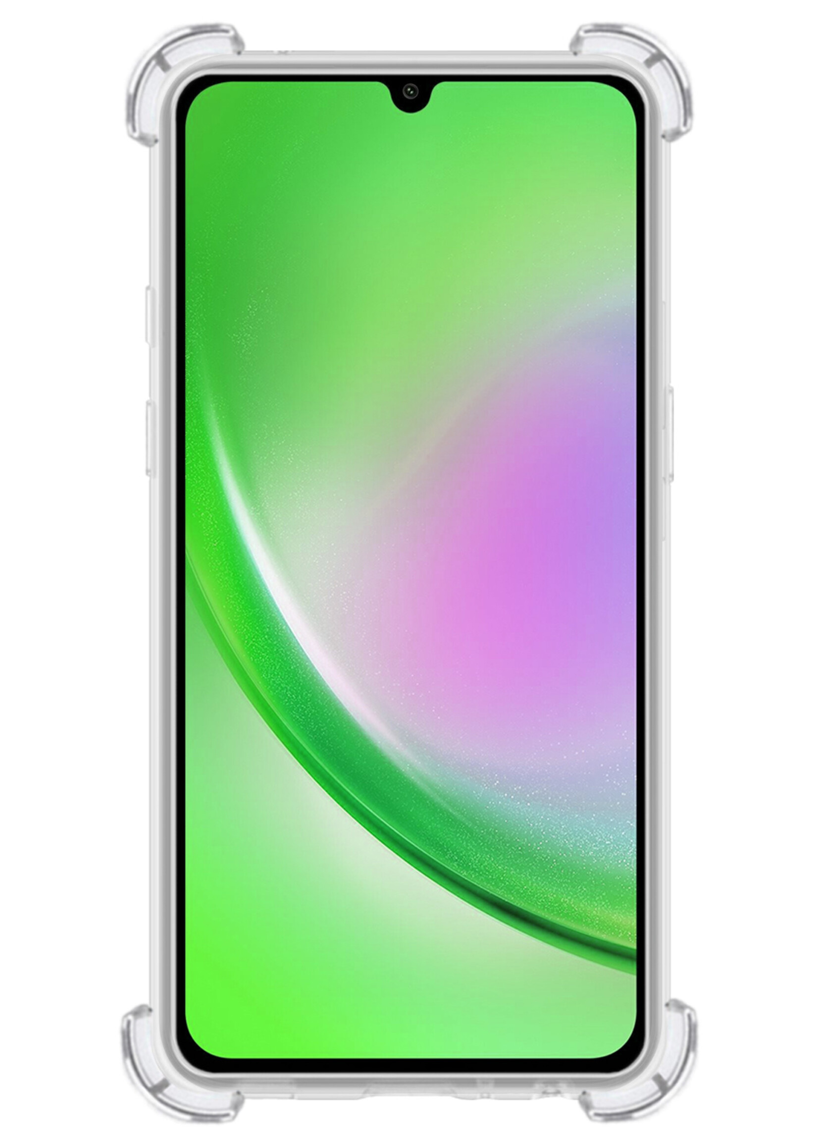 LUQ Hoesje Geschikt voor Samsung A34 Hoesje Shockproof Case Siliconen - Hoes Geschikt voor Samsung Galaxy A34 Hoes Cover Siliconen - Transparant