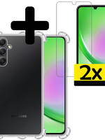LUQ LUQ Samsung Galaxy A34 Hoesje Shockproof Met 2x Screenprotector