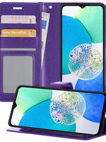 LUQ LUQ Samsung Galaxy A14 Hoesje Bookcase - Paars