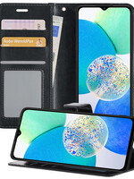LUQ LUQ Samsung Galaxy A14 Hoesje Bookcase - Zwart