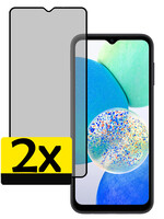 LUQ LUQ Samsung Galaxy A14 Screenprotector Glas Privacy - 2 PACK