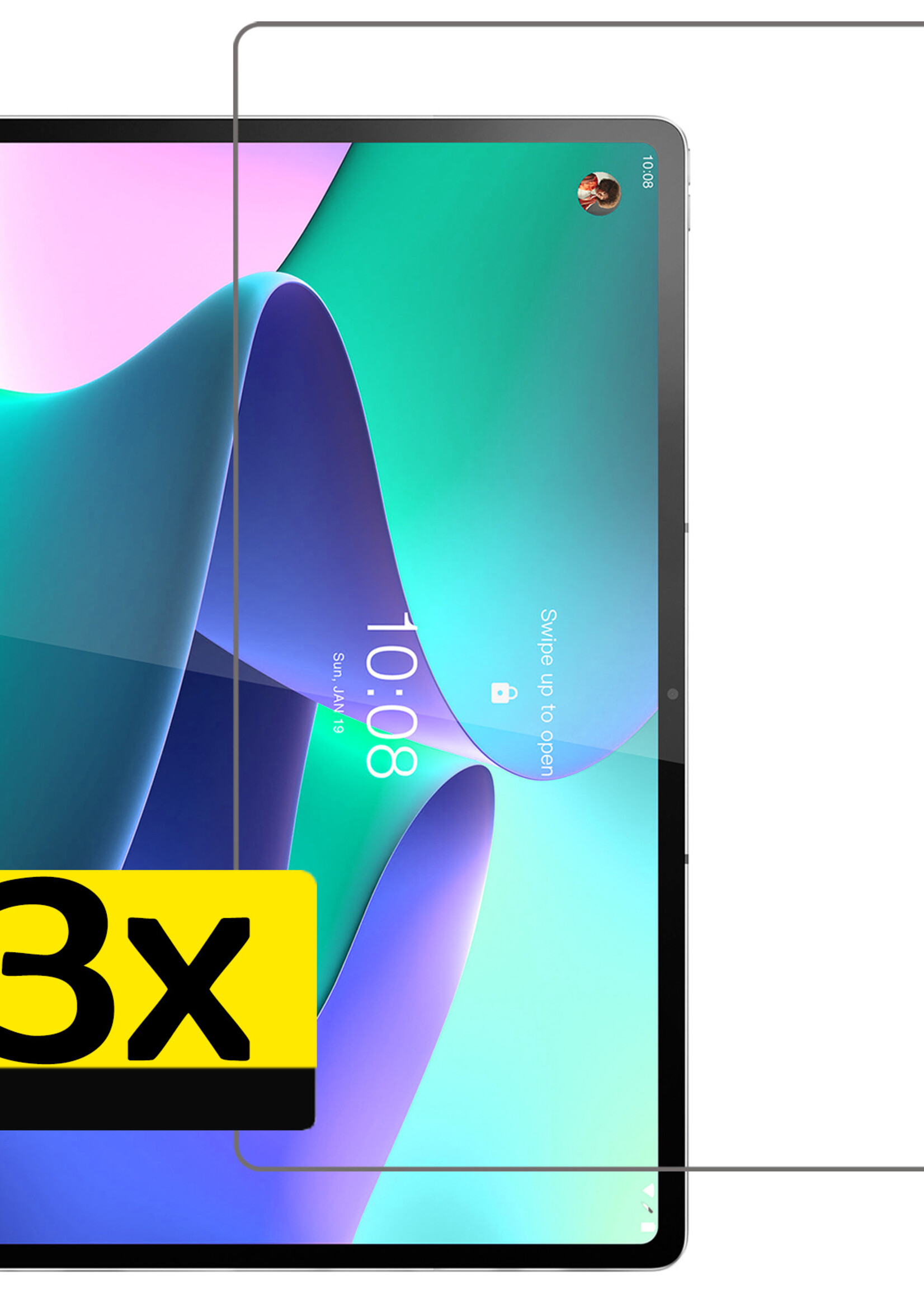 LUQ Screenprotector Geschikt voor Lenovo Tab P12 Pro Screenprotector Bescherm Glas Tempered Glass Screen Protector - Screen Protector Geschikt voor Lenovo Tab P12 Pro Screenprotector - 3 Stuks