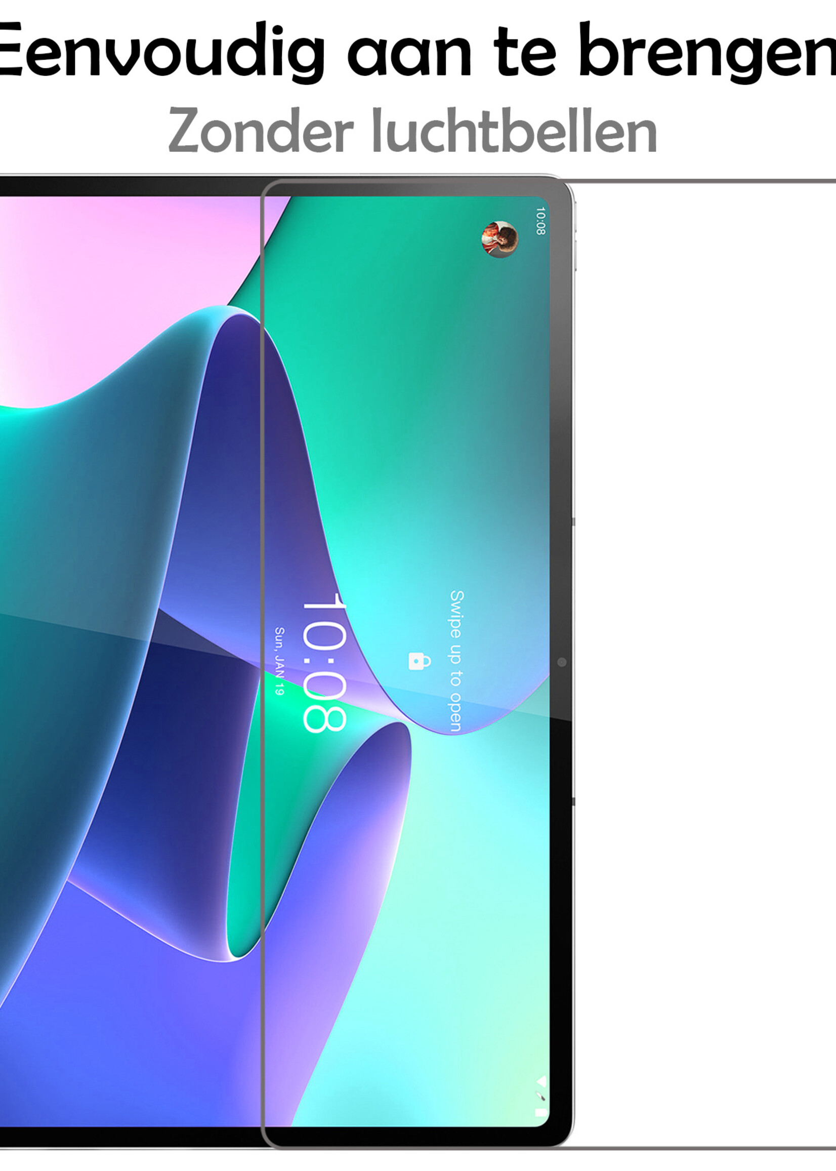LUQ Screenprotector Geschikt voor Lenovo Tab P12 Pro Screenprotector Bescherm Glas Tempered Glass Screen Protector - Screen Protector Geschikt voor Lenovo Tab P12 Pro Screenprotector - 3 Stuks