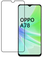 LUQ LUQ OPPO A78 Screenprotector Glas Full Cover