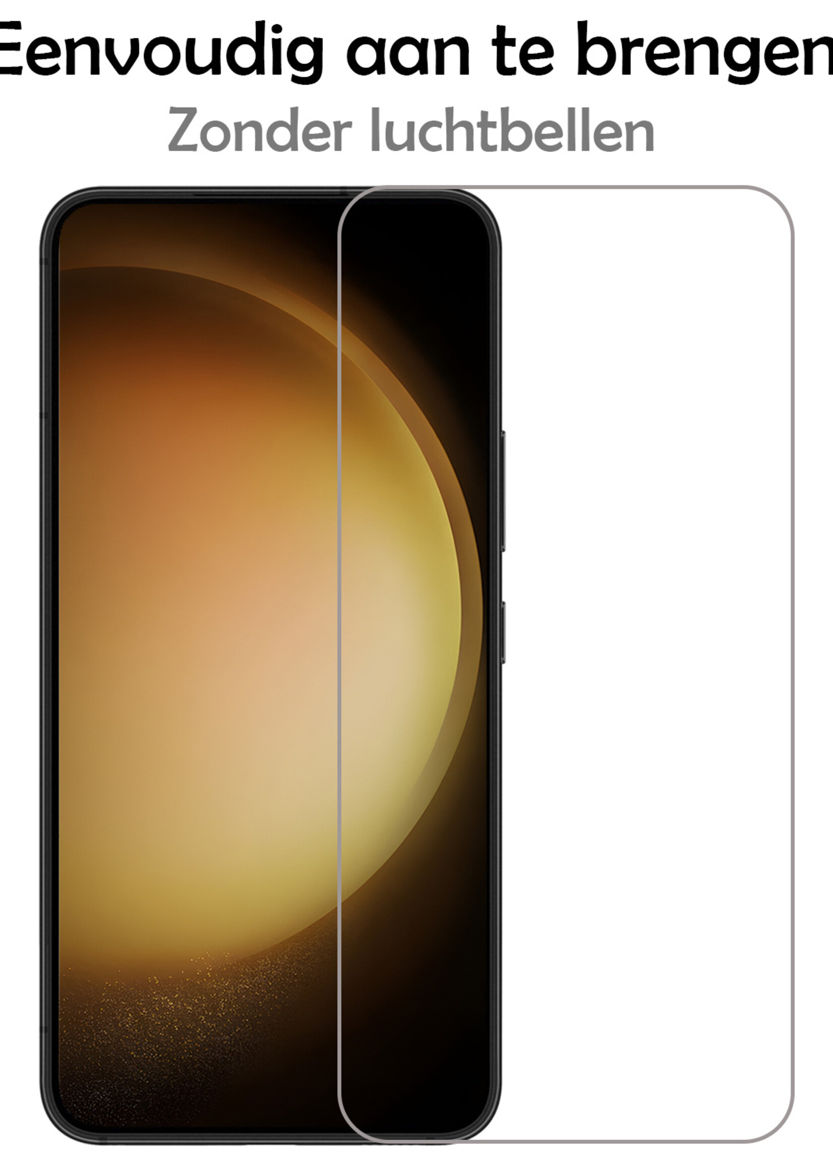 LUQ Screenprotector Geschikt voor Samsung S23 Plus Screenprotector Volledig - Screenprotector Geschikt voor Samsung Galaxy S23 Plus Screenprotector Bescherm Glas - 3 Stuks