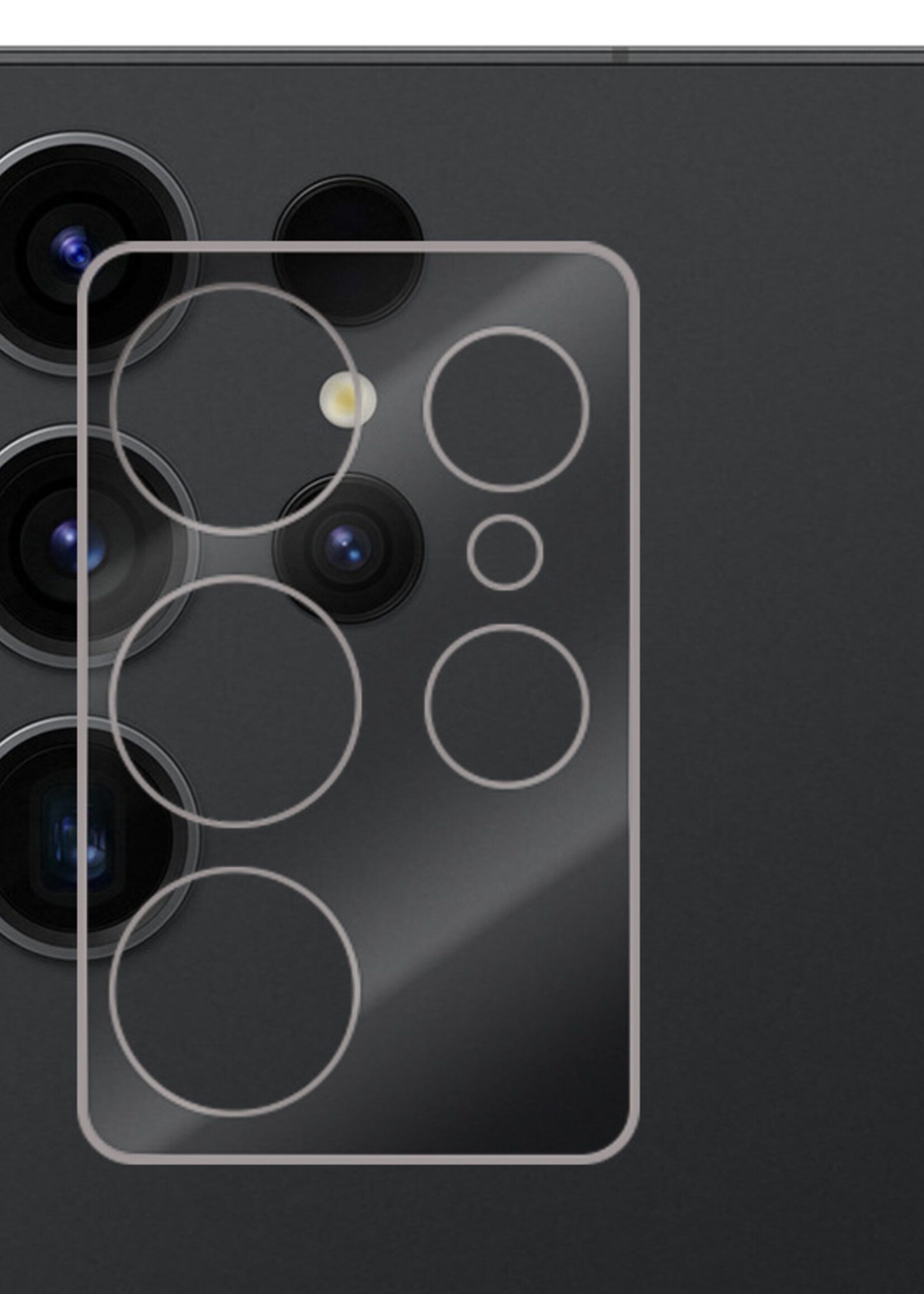 LUQ Screenprotector Geschikt voor Samsung S23 Ultra Camera Screenprotector Tempered Glass - Screenprotector Geschikt voor Samsung Galaxy S23 Ultra Screenprotector Camera Screenprotector