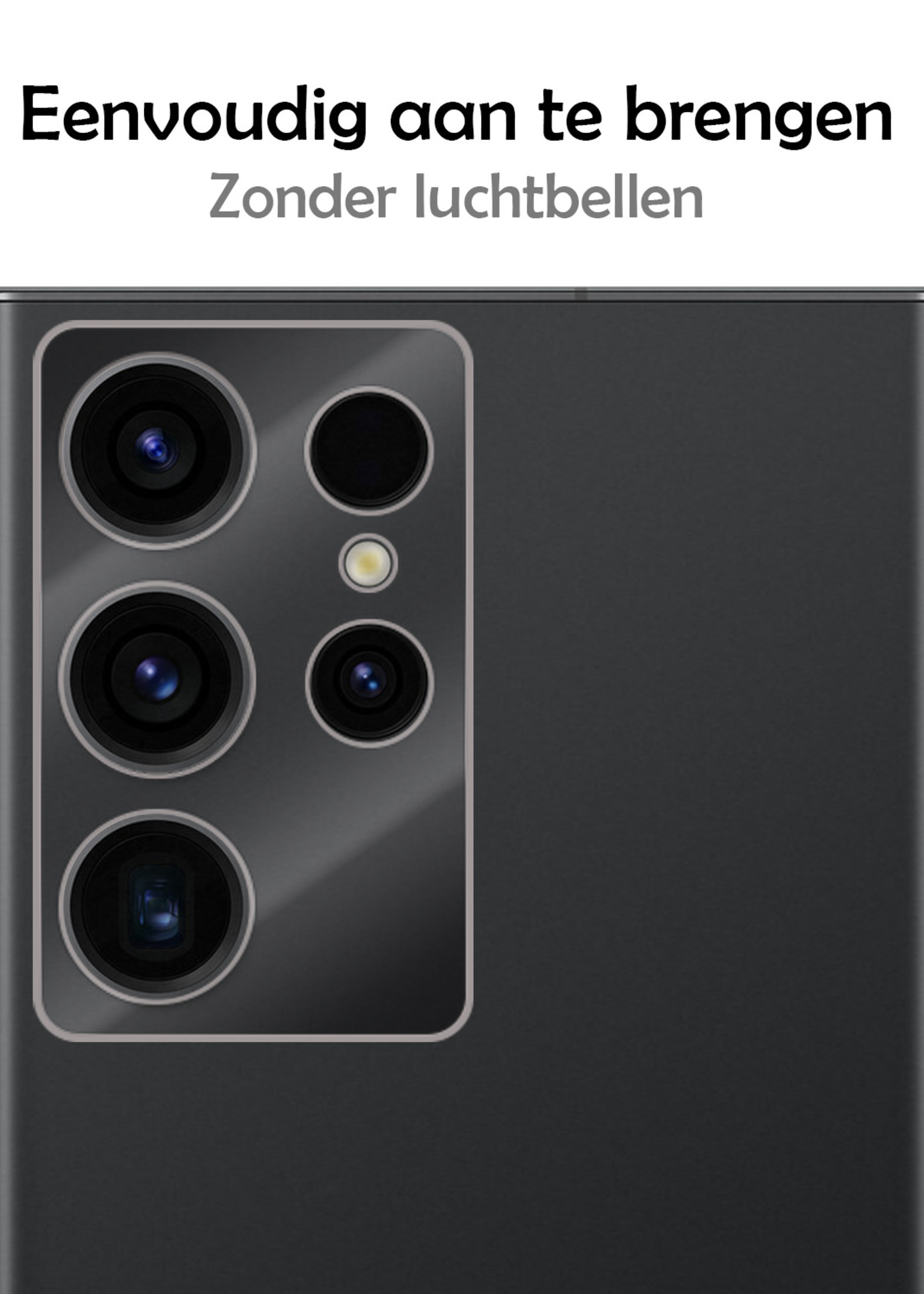 LUQ Screenprotector Geschikt voor Samsung S23 Ultra Camera Screenprotector Tempered Glass - Screenprotector Geschikt voor Samsung Galaxy S23 Ultra Screenprotector Camera Screenprotector - 2 Stuks