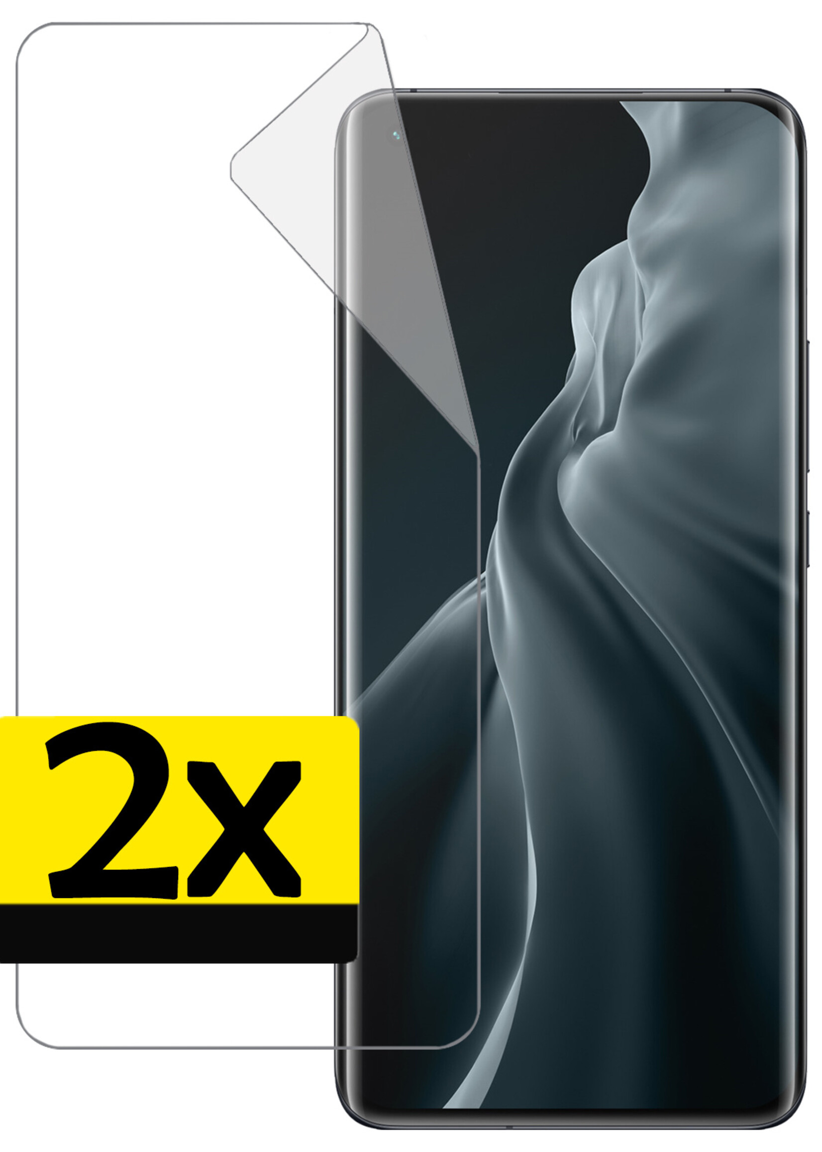 LUQ Screenprotector Folie Geschikt voor Xiaomi Mi 11 Screenprotector Bescherm Folie Soft TPU - Screenprotector Folie Geschikt voor Xiaomi Mi 11 Screenprotector - 2 Stuks