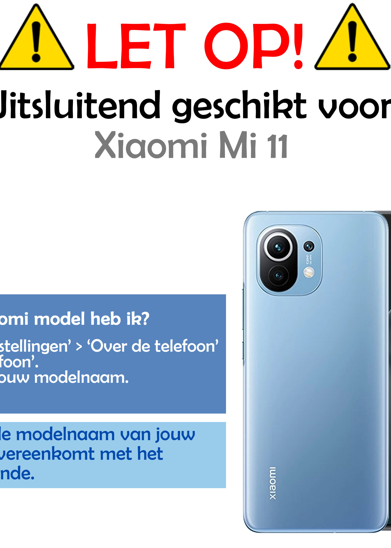 LUQ Screenprotector Folie Geschikt voor Xiaomi Mi 11 Screenprotector Bescherm Folie Soft TPU - Screenprotector Folie Geschikt voor Xiaomi Mi 11 Screenprotector - 2 Stuks