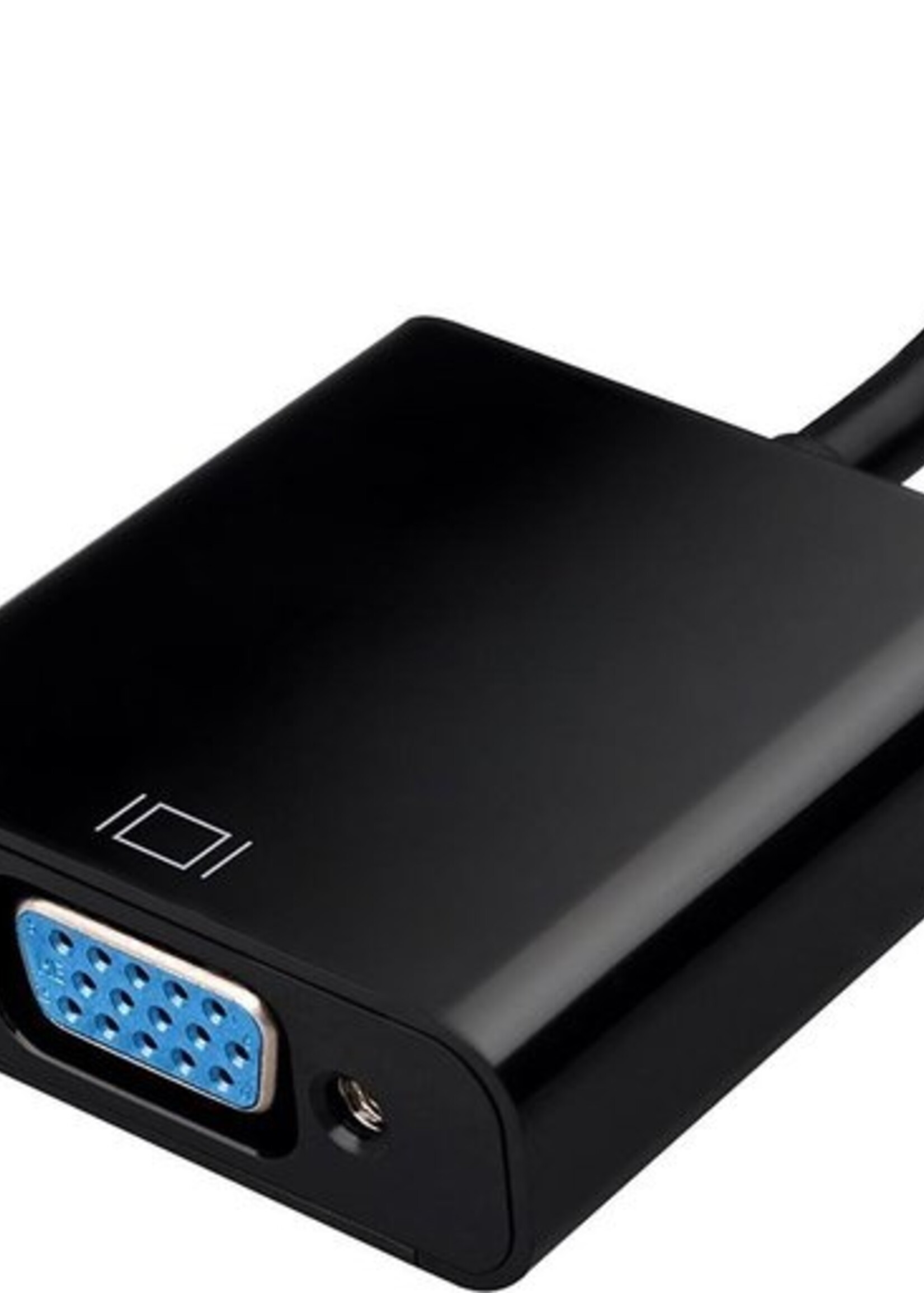 LUQ HDMI naar VGA Kabel Adapter Converter HD Met Audiokabel - Zwart