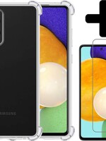 LUQ LUQ Samsung Galaxy A52 hoesje shock proof + screenprotector