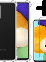 LUQ LUQ Samsung Galaxy A52 hoesje shock proof + 2x screenprotector
