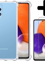 LUQ LUQ Samsung Galaxy A72 hoesje shock proof + screenprotector