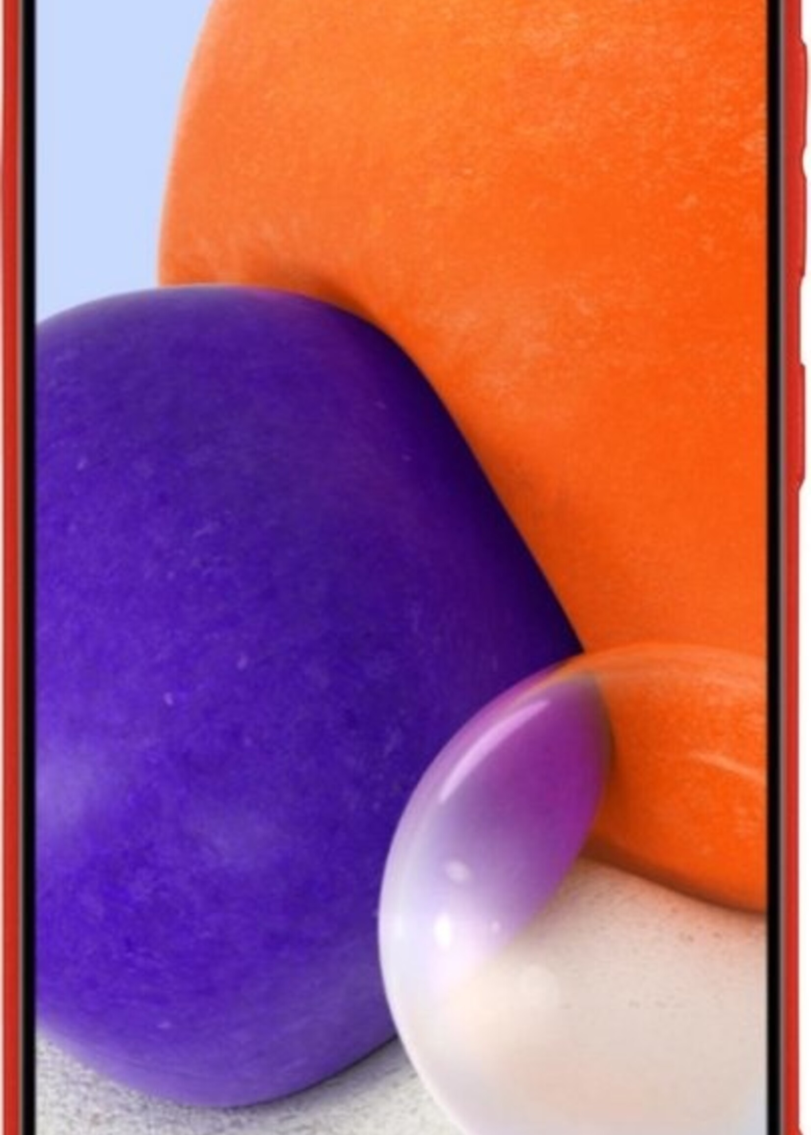 LUQ Hoesje Geschikt voor Samsung A72 Hoesje Siliconen Case Met 2x Screenprotector - Hoes Geschikt voor Samsung Galaxy A72 Hoes Siliconen - Rood
