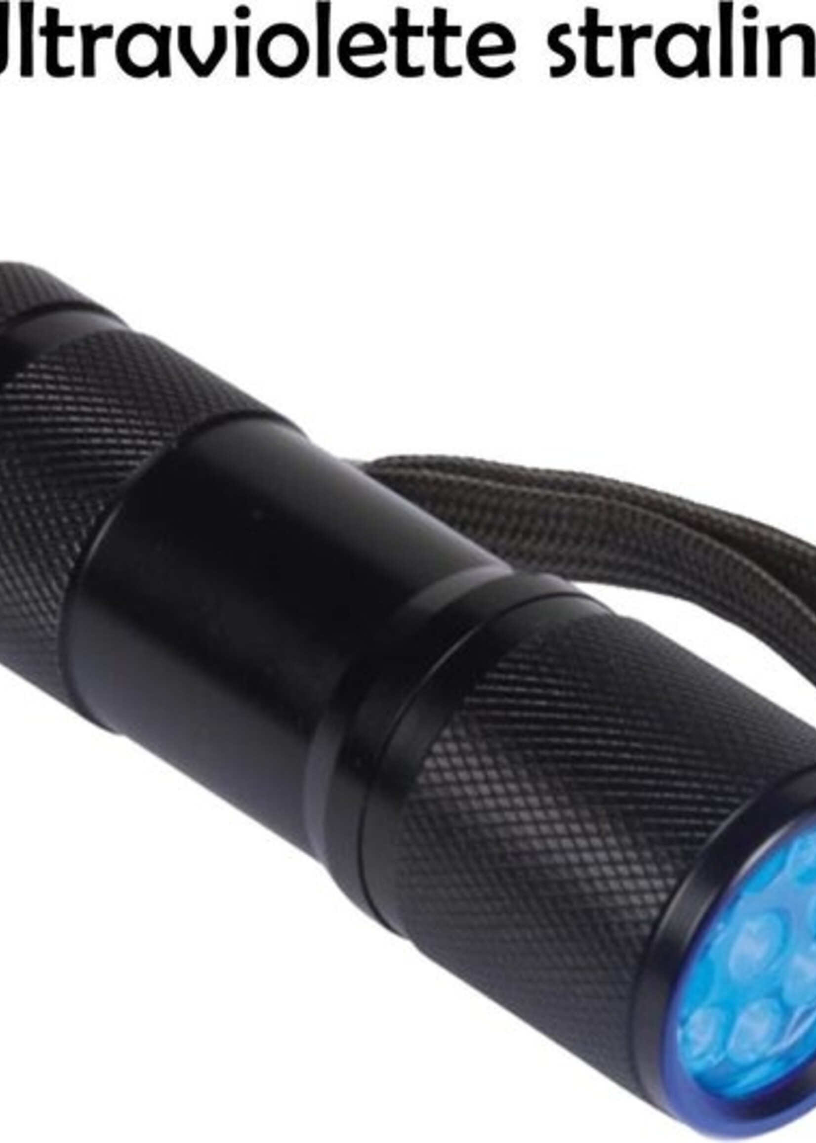 LUQ UV Zaklamp Urine Detector Ultraviolet Lampje UV Lamp Led Blacklight Aluminium - Zwart