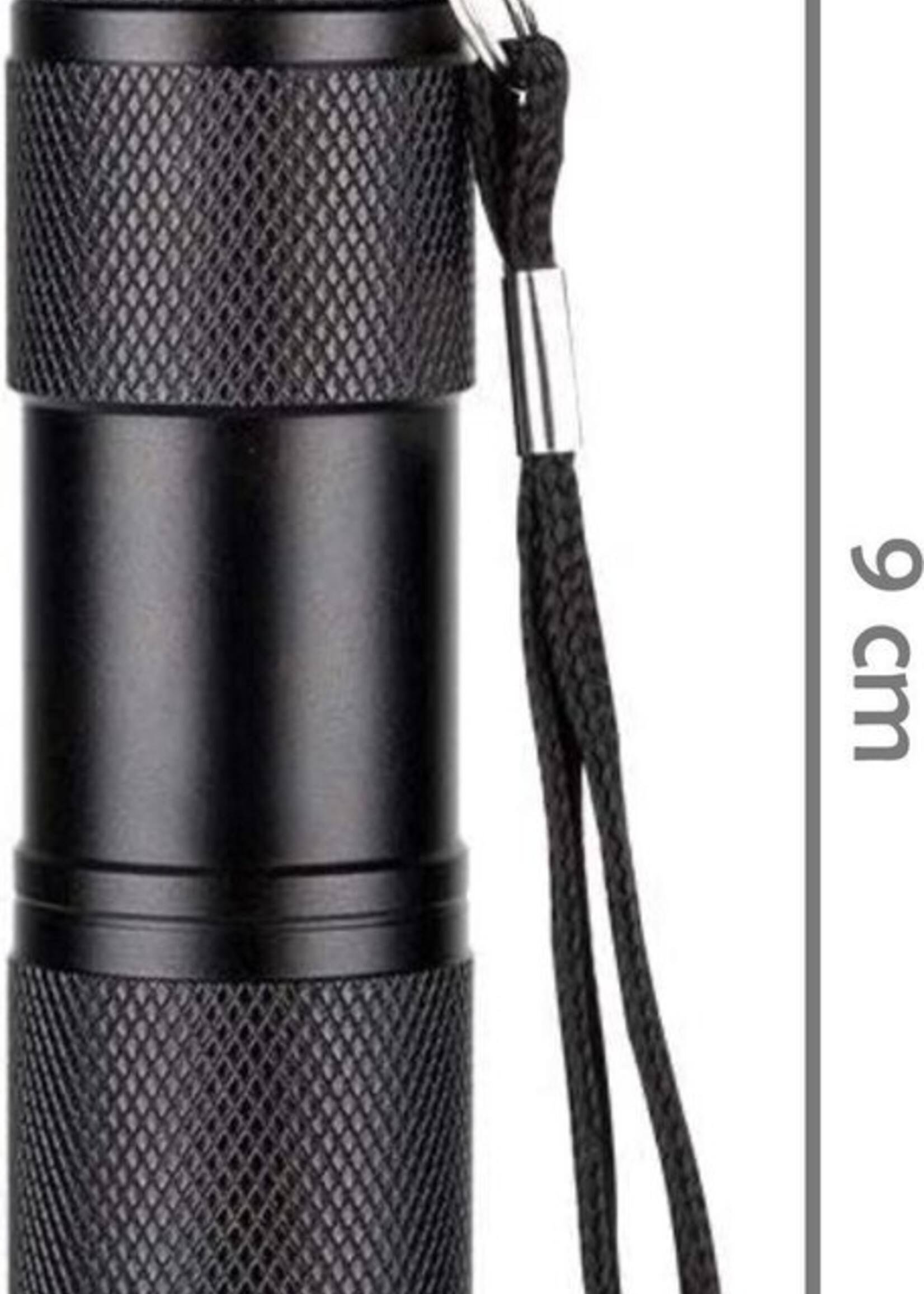 LUQ UV Zaklamp Urine Detector Ultraviolet Lampje UV Lamp Led Blacklight Aluminium - Zwart