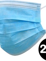 LUQ LUQ Wegwerp Mondkapje Blauw Niet-medisch - 25 PACK