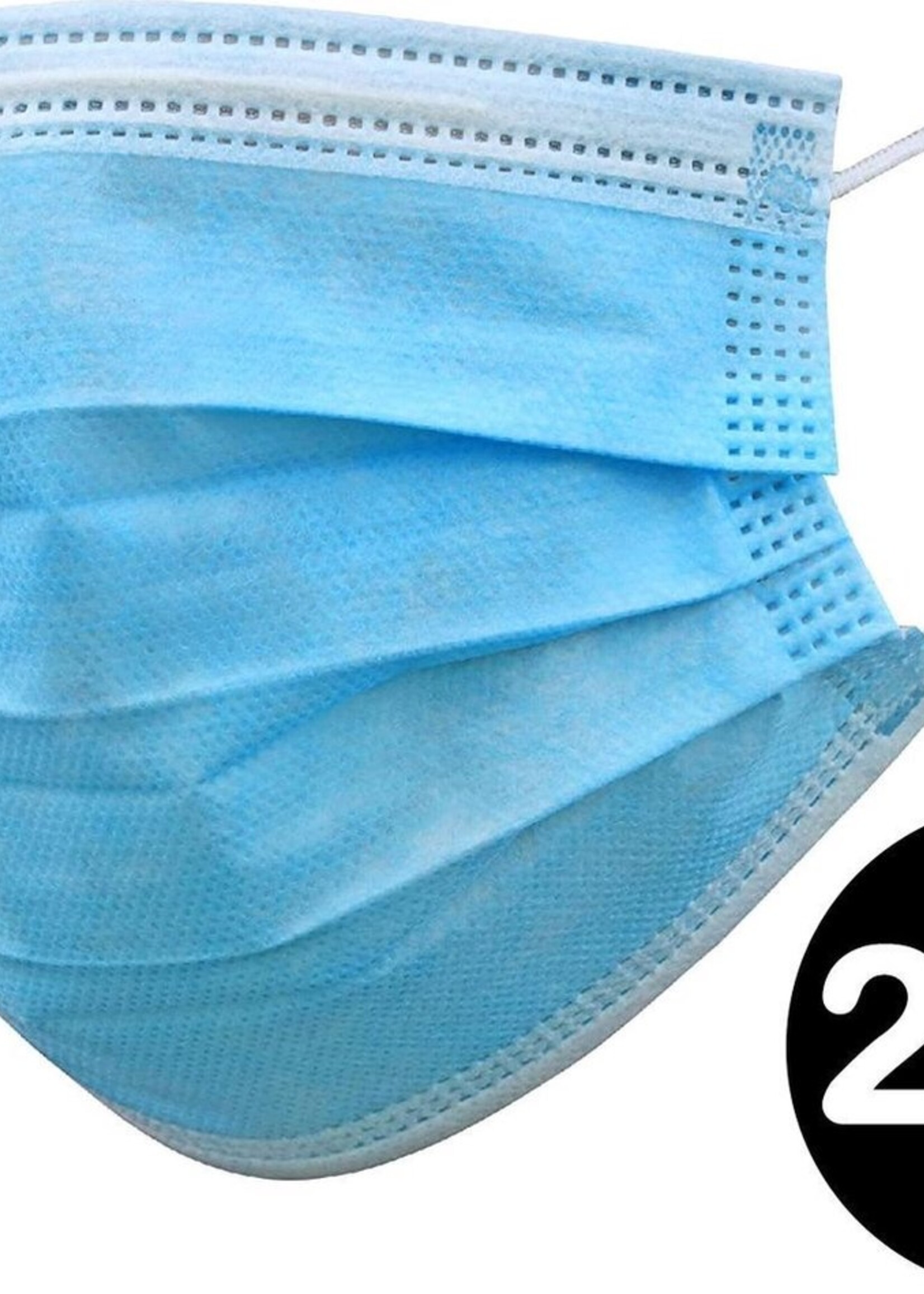 LUQ Mondkapje Wegwerp Mondkapjes Mondmasker Niet Medisch - 25 Stuks