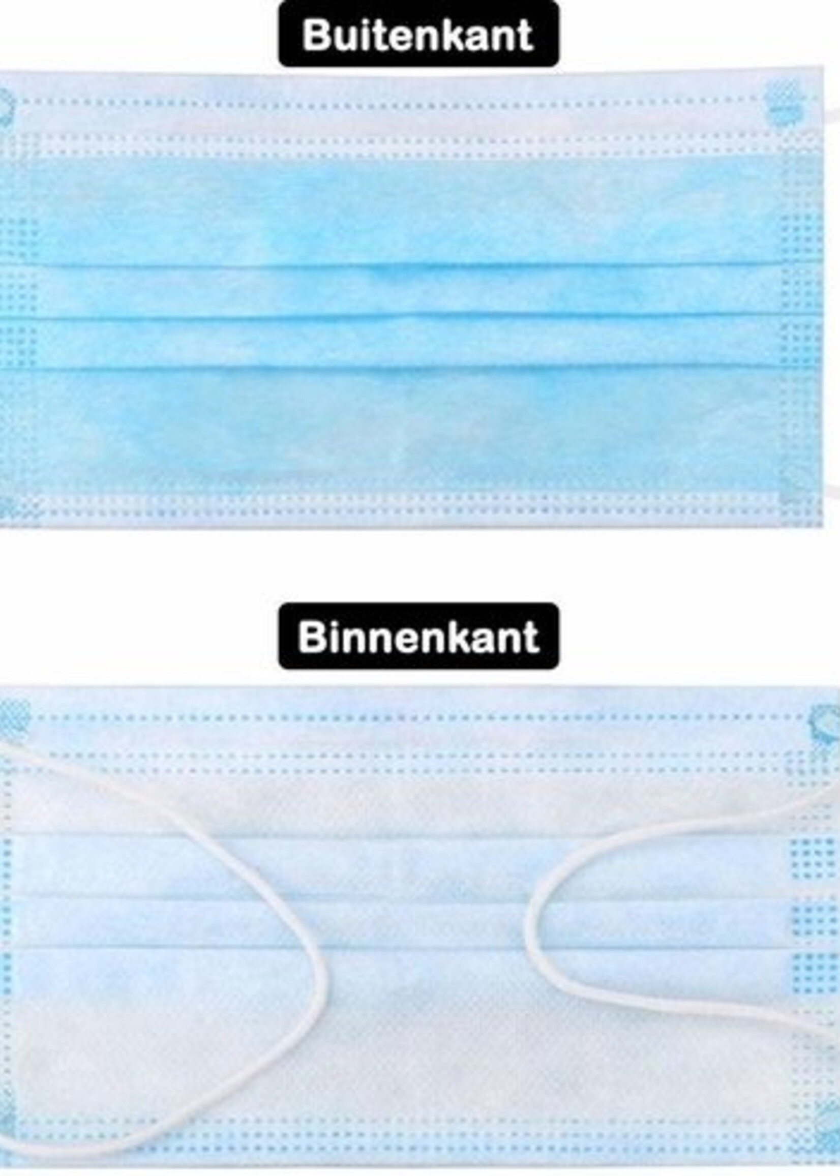 LUQ Mondkapje Wegwerp Mondkapjes Mondmasker Niet Medisch - 25 Stuks