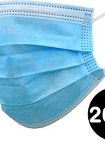 LUQ LUQ Wegwerp Mondkapje Blauw Niet-medisch - 200 PACK