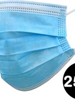 LUQ LUQ Wegwerp Mondkapje Blauw Niet-medisch - 250 PACK