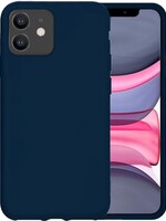 LUQ LUQ - iPhone 11 Hoesje Siliconen Case - Donkerblauw