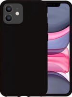 LUQ LUQ - iPhone 11 Hoesje Siliconen Case - Zwart