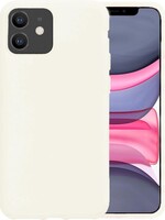 LUQ LUQ - iPhone 11 Hoesje Siliconen Case - Wit
