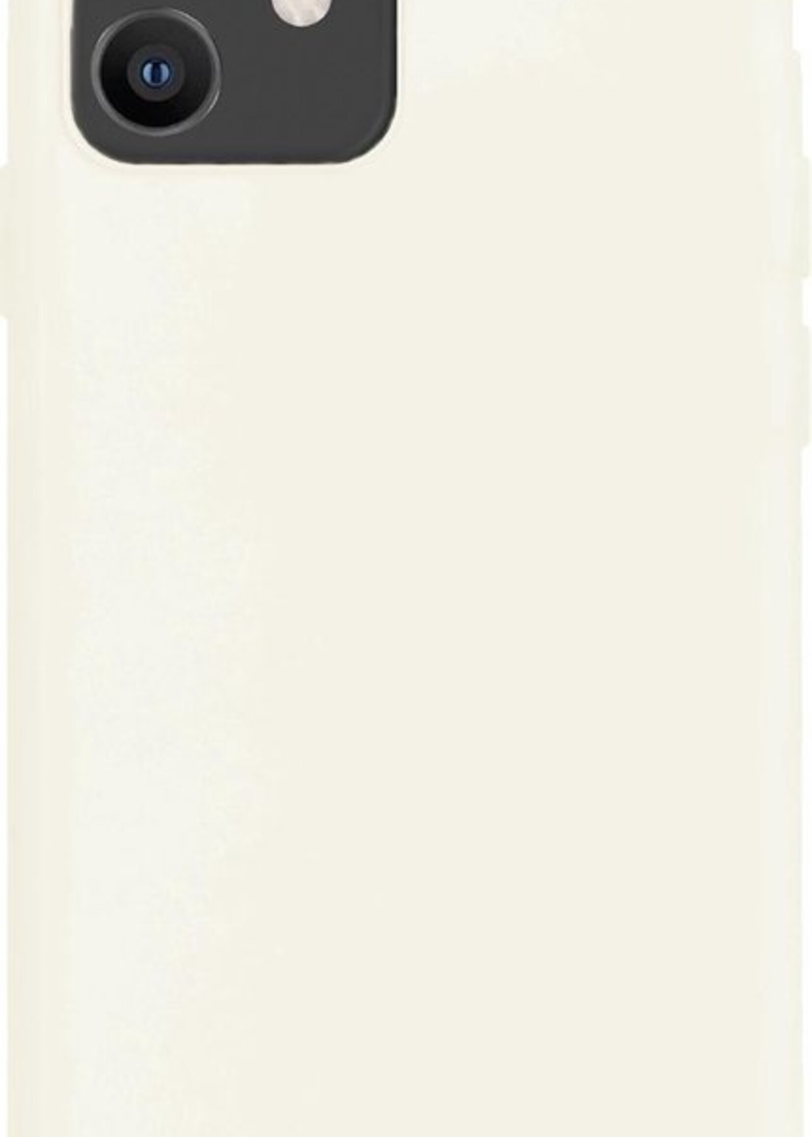 LUQ Hoesje Geschikt voor iPhone 11 Hoesje Siliconen Case - Hoes Geschikt voor iPhone 11 Hoes Siliconen - Wit