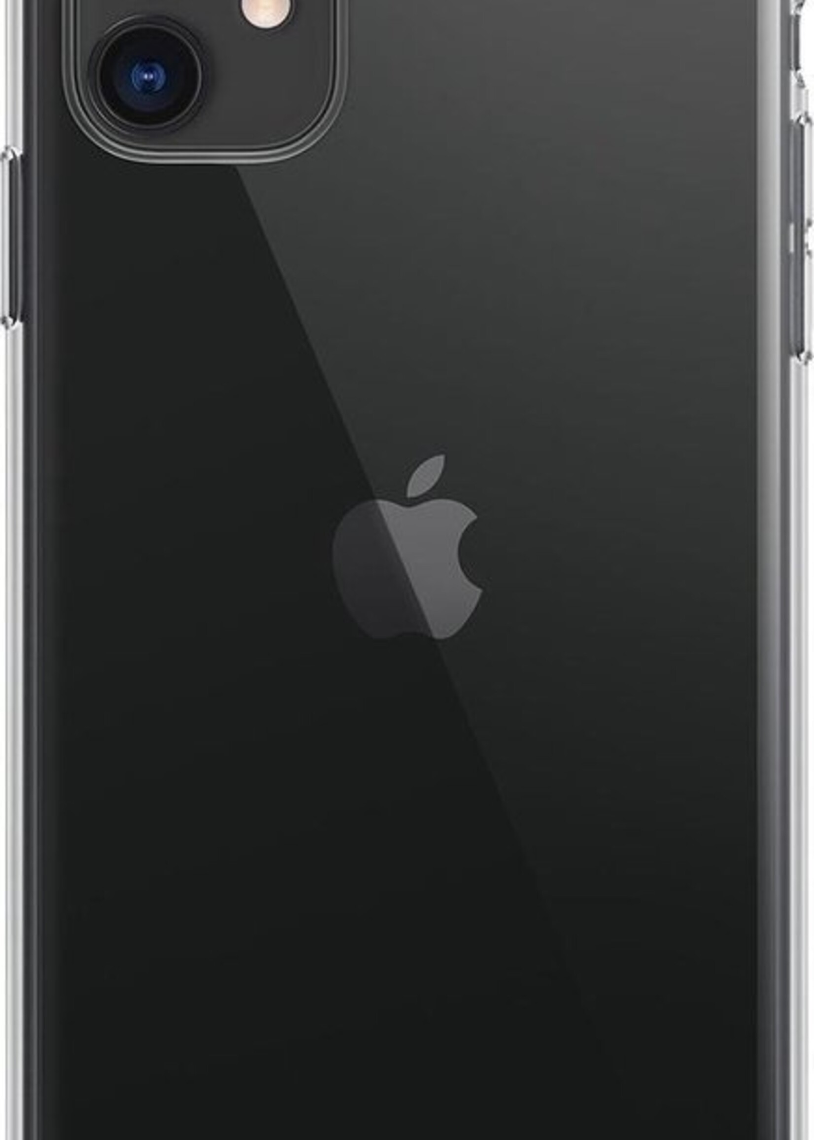 LUQ Hoesje Geschikt voor iPhone 11 Hoesje Siliconen Case - Hoes Geschikt voor iPhone 11 Hoes Siliconen - Transparant