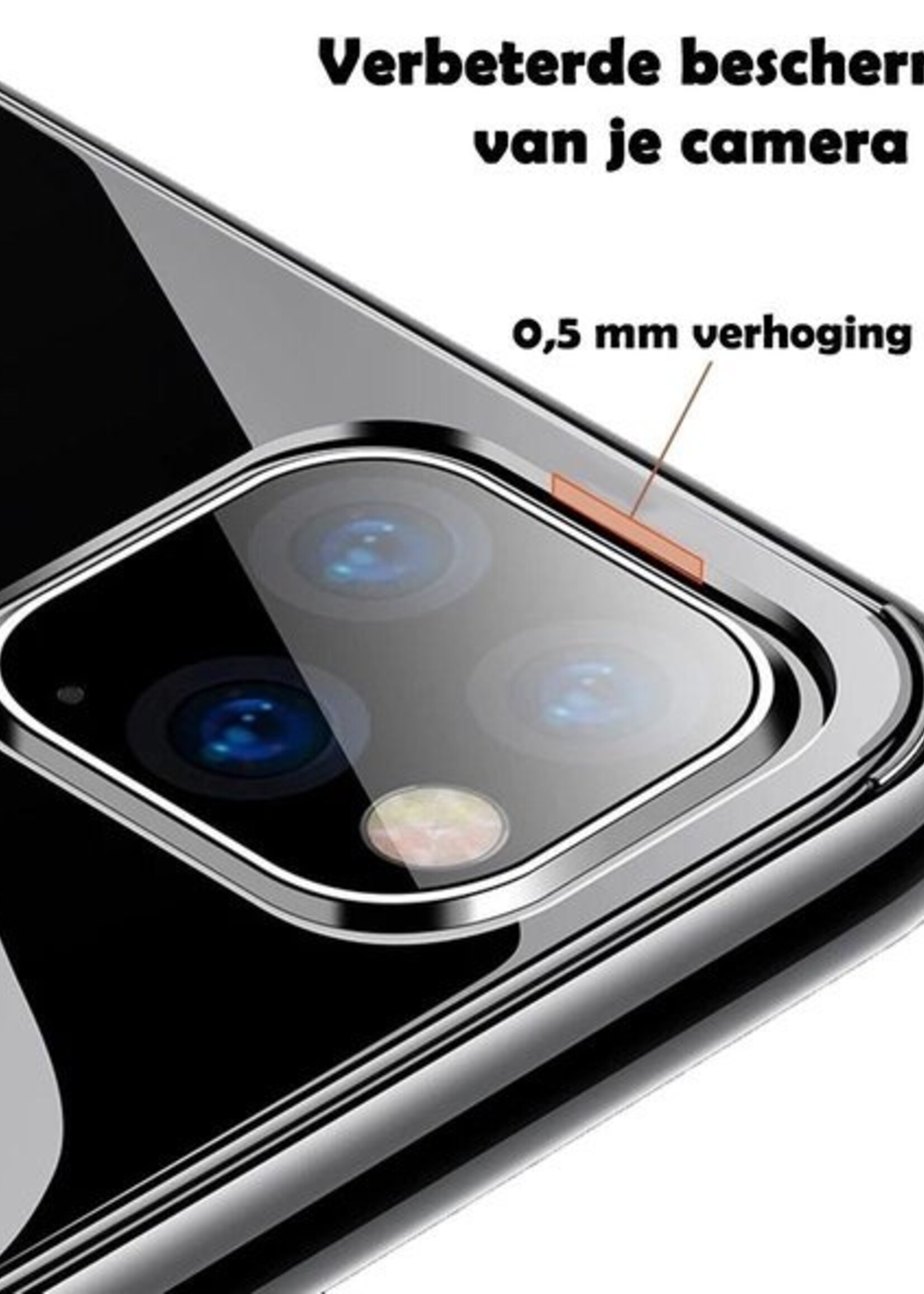 LUQ Hoesje Geschikt voor iPhone 11 Hoesje Siliconen Case - Hoes Geschikt voor iPhone 11 Hoes Siliconen - Transparant
