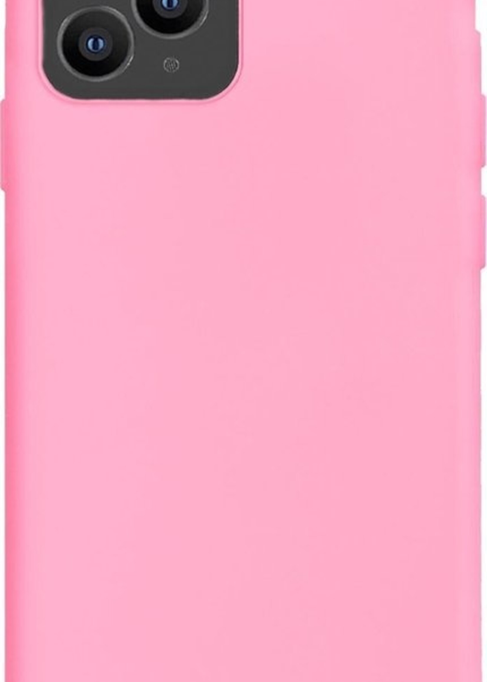 LUQ Hoesje Geschikt voor iPhone 11 Pro Hoesje Siliconen Case - Hoes Geschikt voor iPhone 11 Pro Hoes Siliconen - Lichtroze