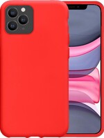 LUQ LUQ iPhone 11 Pro Max Siliconen Hoesje - Rood