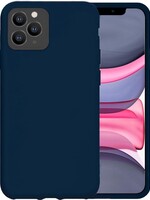LUQ LUQ iPhone 11 Pro Max Siliconen Hoesje - Donkerblauw