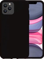 LUQ LUQ iPhone 11 Pro Max Siliconen Hoesje - Zwart