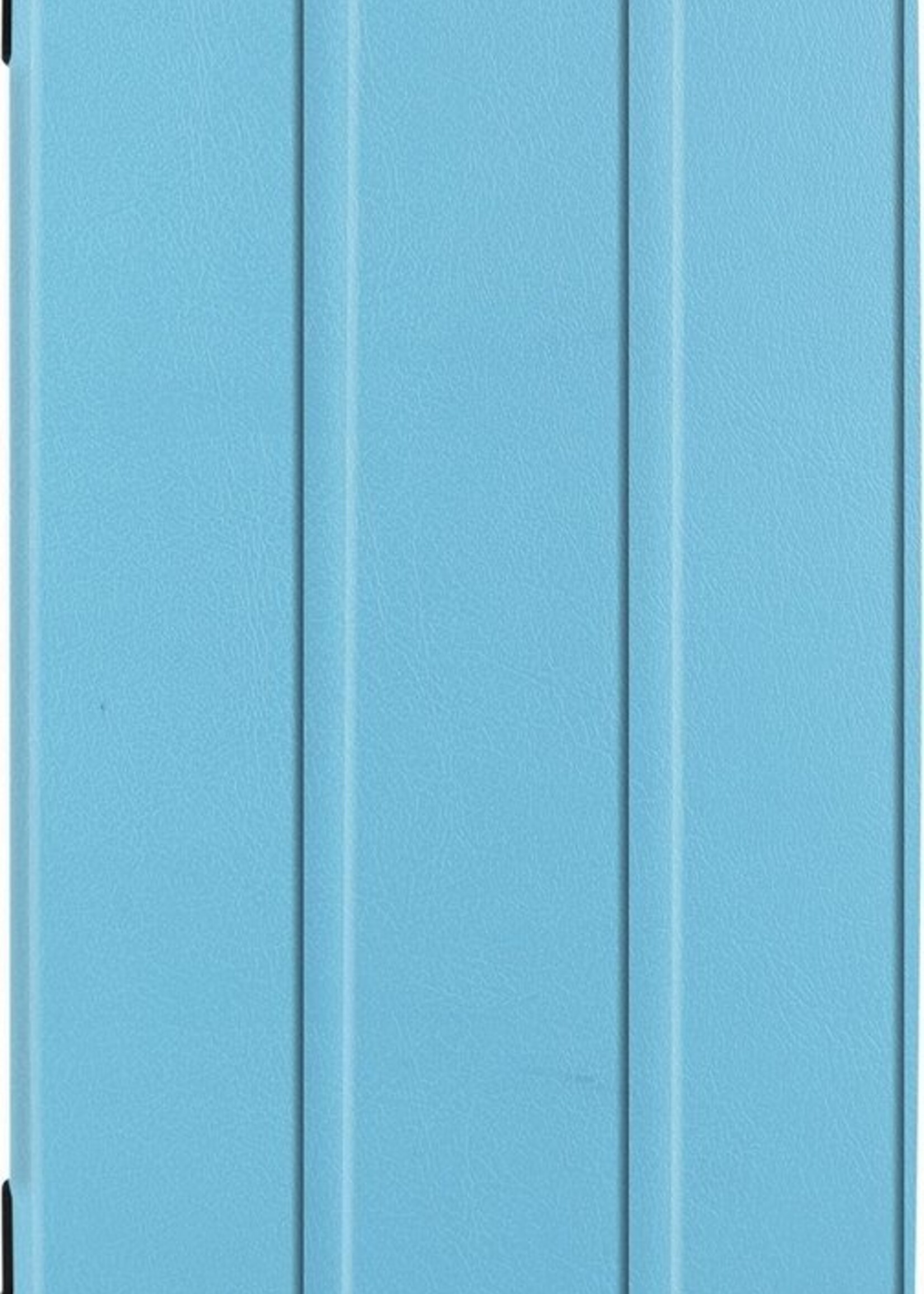 LUQ Hoes Geschikt voor Samsung Galaxy Tab A 8.0 (2019) Hoes Luxe Hoesje Book Case - Hoesje Geschikt voor Samsung Tab A 8.0 (2019) Hoes Cover - Lichtblauw