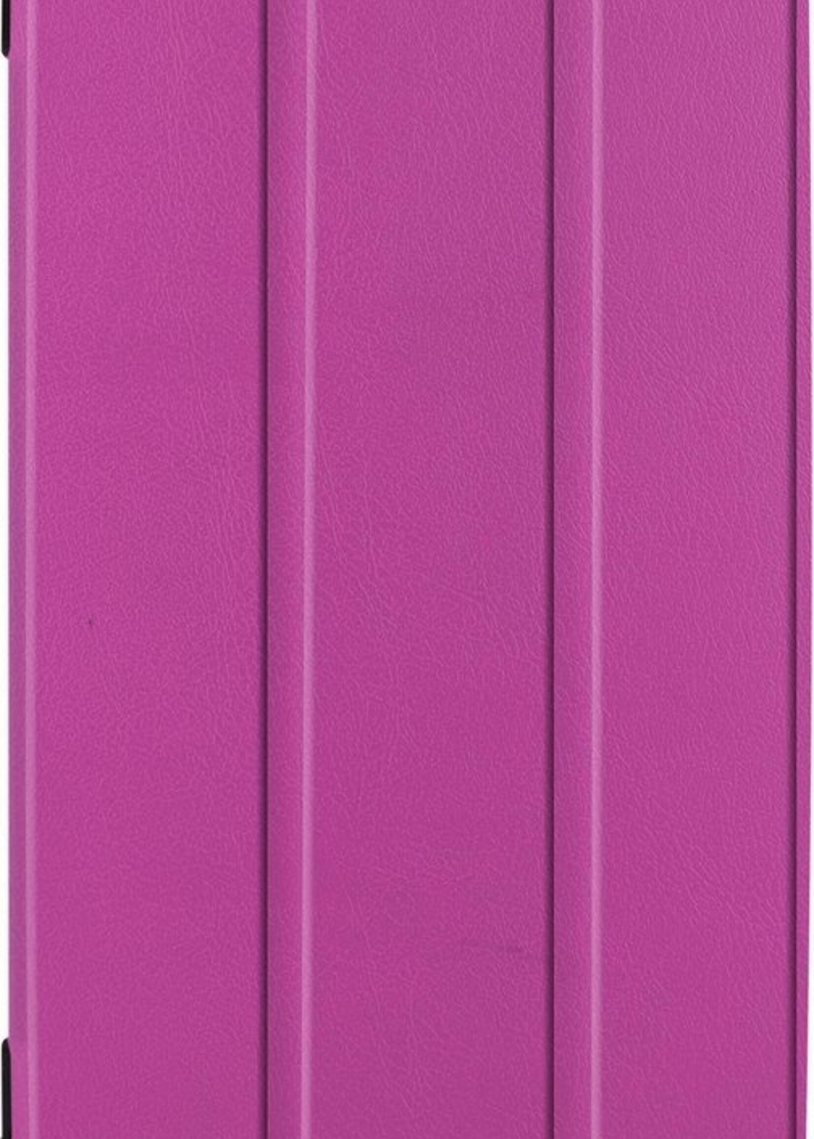 LUQ Hoes Geschikt voor Samsung Galaxy Tab A 8.0 (2019) Hoes Luxe Hoesje Book Case - Hoesje Geschikt voor Samsung Tab A 8.0 (2019) Hoes Cover - Paars