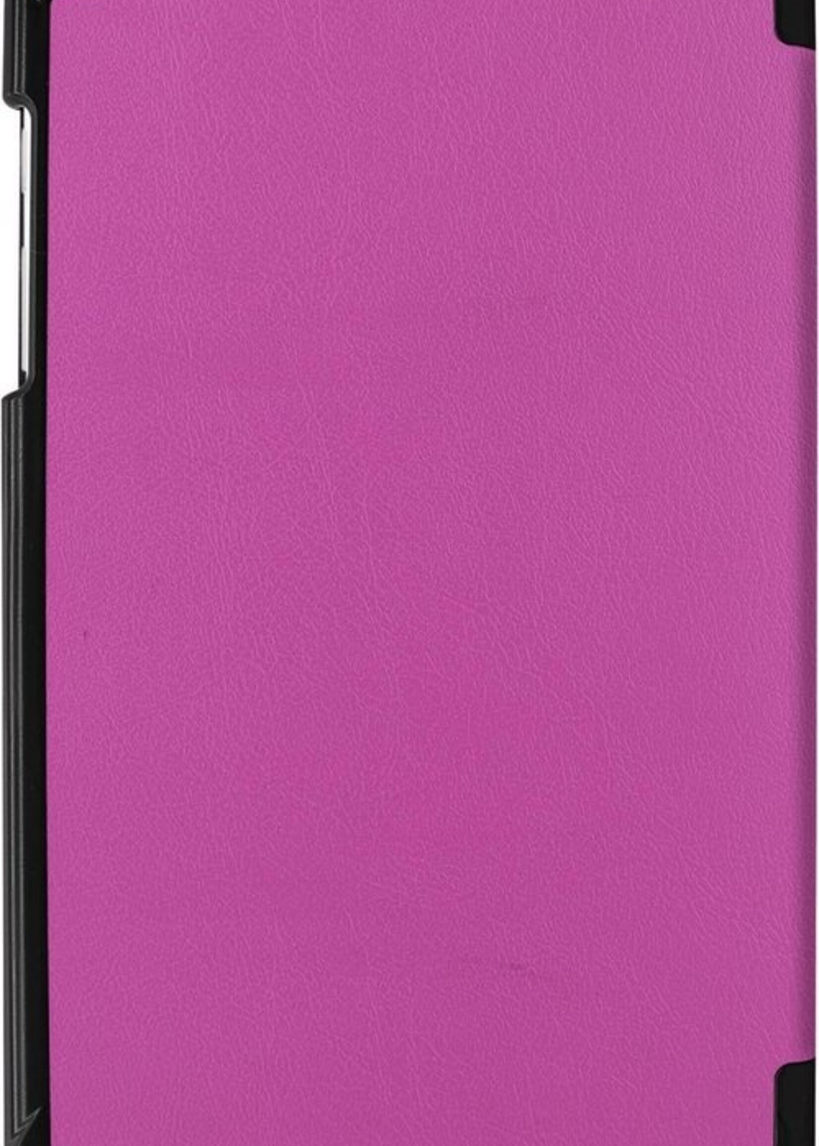 LUQ Hoes Geschikt voor Samsung Galaxy Tab A 8.0 (2019) Hoes Luxe Hoesje Book Case - Hoesje Geschikt voor Samsung Tab A 8.0 (2019) Hoes Cover - Paars
