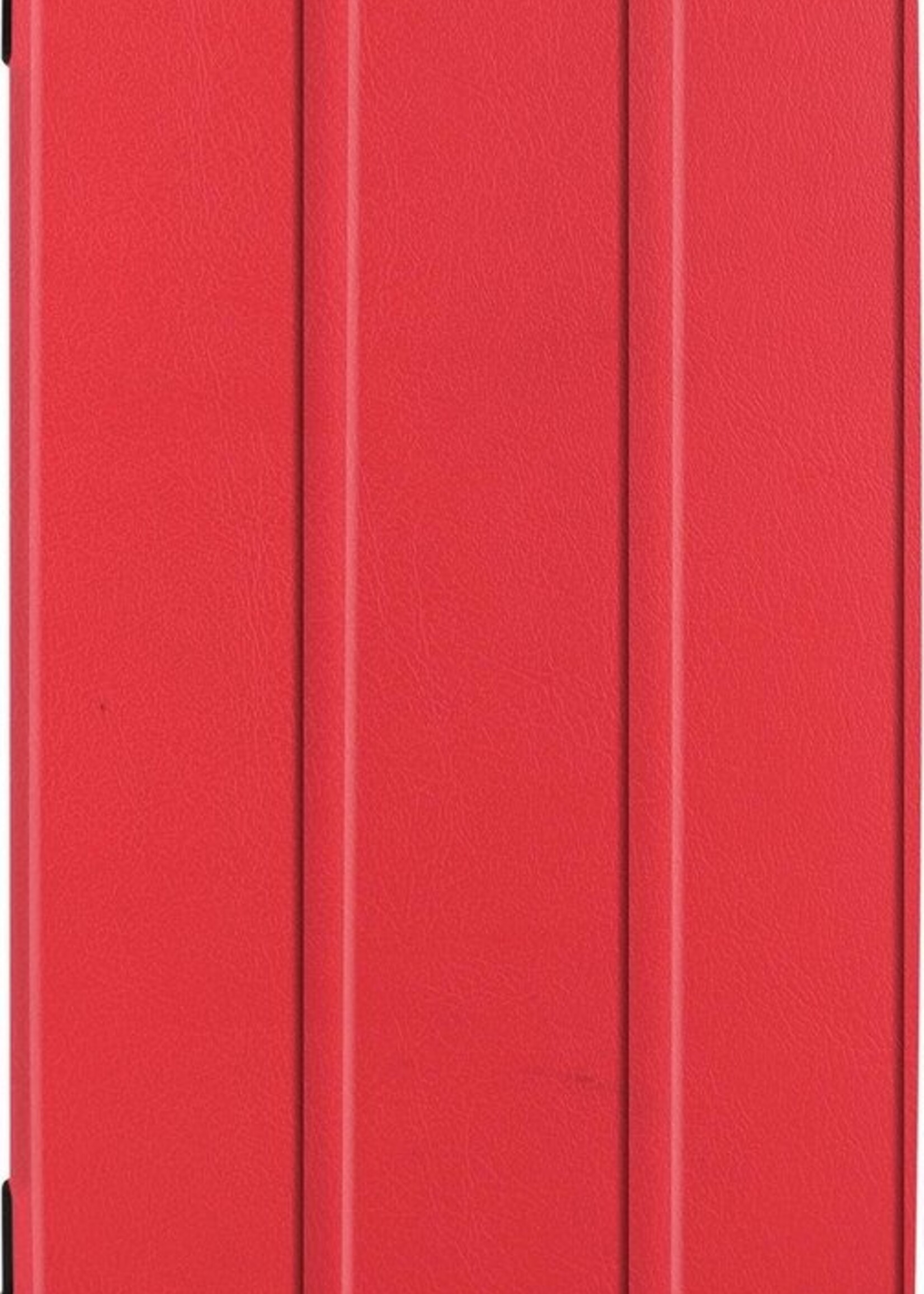 LUQ Hoes Geschikt voor Samsung Galaxy Tab A 8.0 (2019) Hoes Luxe Hoesje Book Case - Hoesje Geschikt voor Samsung Tab A 8.0 (2019) Hoes Cover - Rood